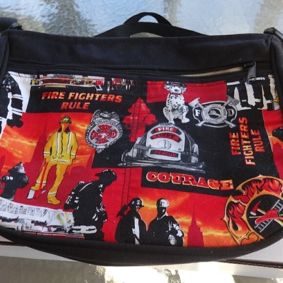 Firefights Rule bag made in USA 10x13 shoulder /cross body canvas exterior black - Picture 1 of 7